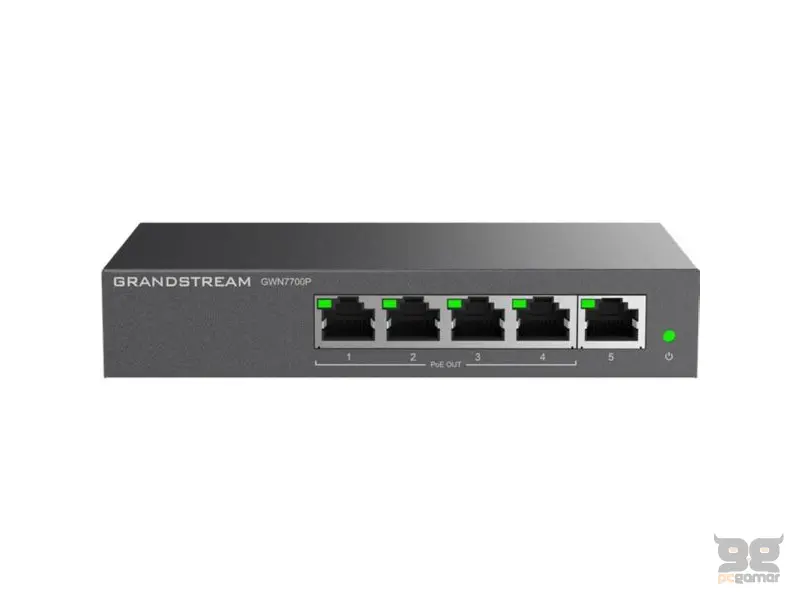 GWN7700P PoE svič, 4 x GE 802.3af/at PoE+ (60W)
