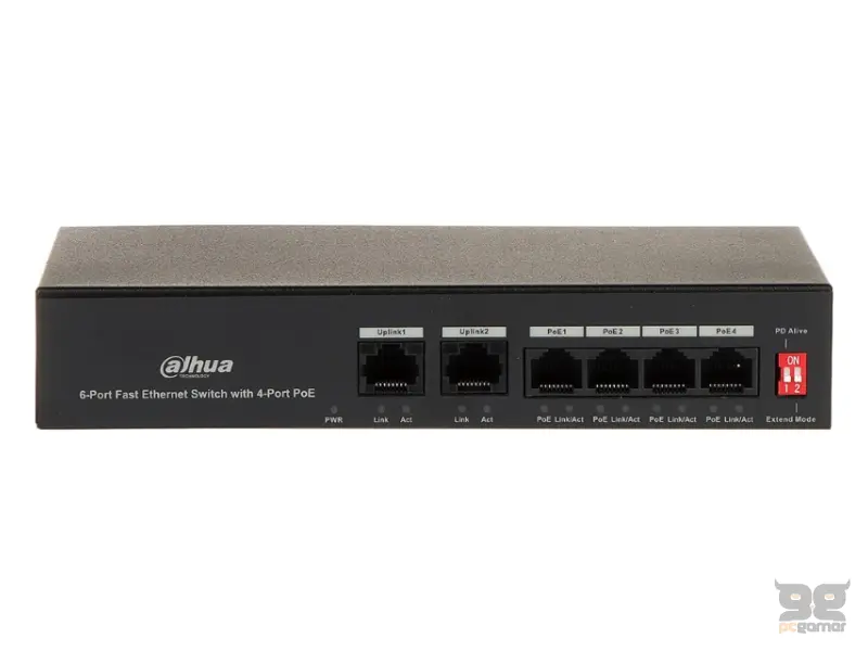 DAHUA PFS3006-4ET-36 6-Port Fast Ethernet Switch with 4-Port PoE 