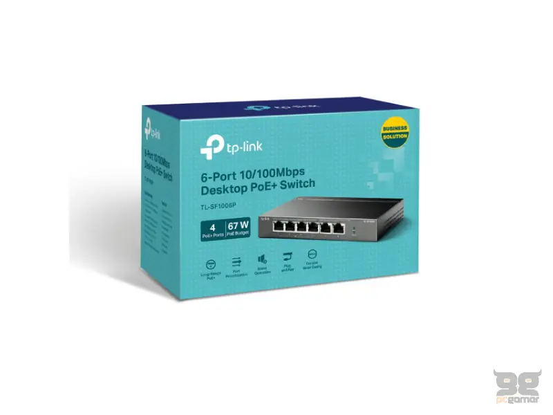 TP-LINK TL-SF1006P PoE switch 6 porta(4 poe+2) 