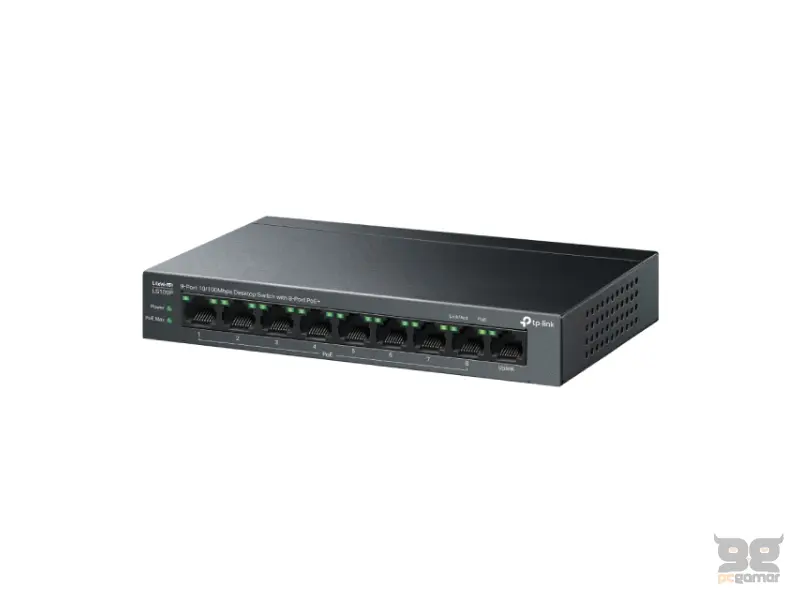 TP-LINK LS109P 9-port 10/100Mbps Desktop switch 