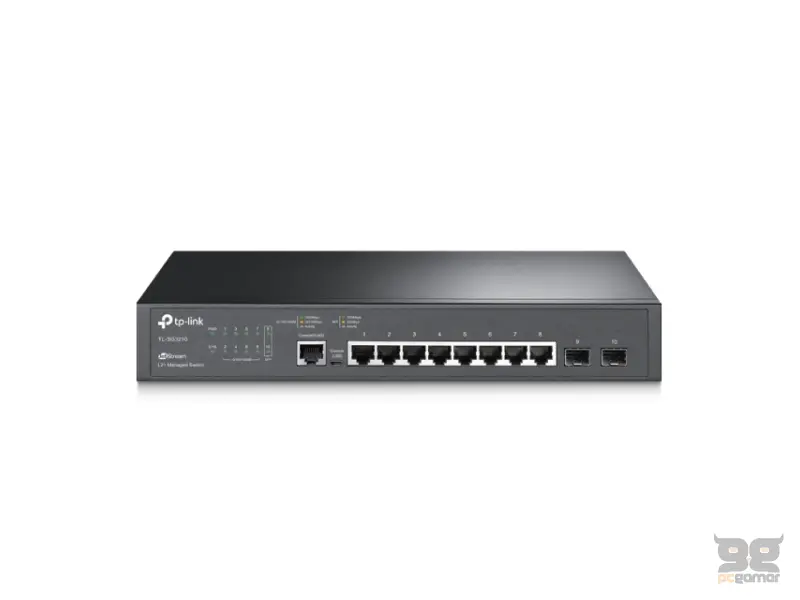 TP-LINK SG3210(UN) Omada 8-Port Gigabit L2+ Upravljivi Switch sa 2 SFP Slots 