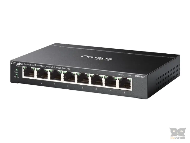 TP-LINK ES208GP Omada 8-Port Gigabit Easy upravljivi Switch 