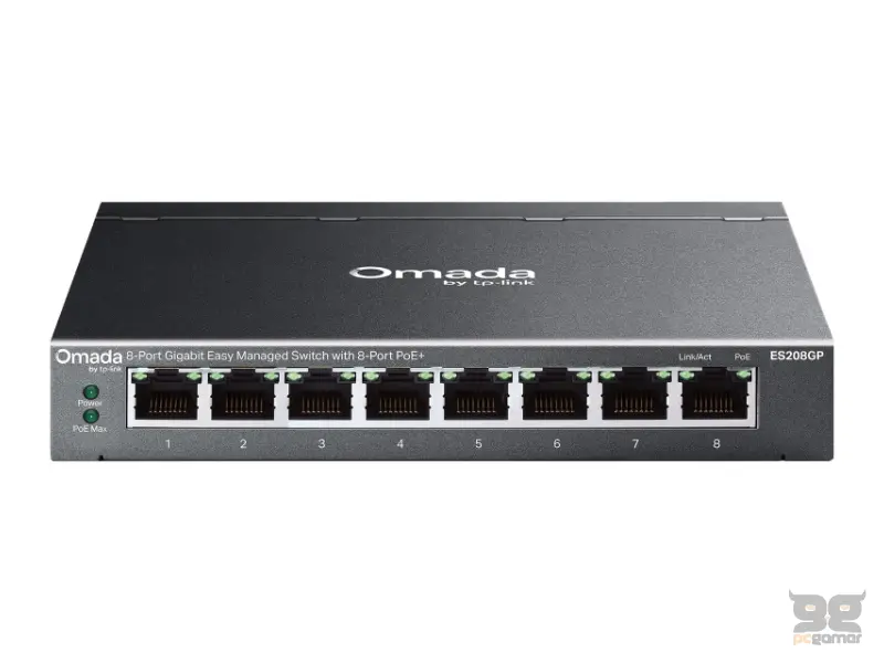 TP-LINK ES208GP Omada 8-Port Gigabit Easy upravljivi Switch 