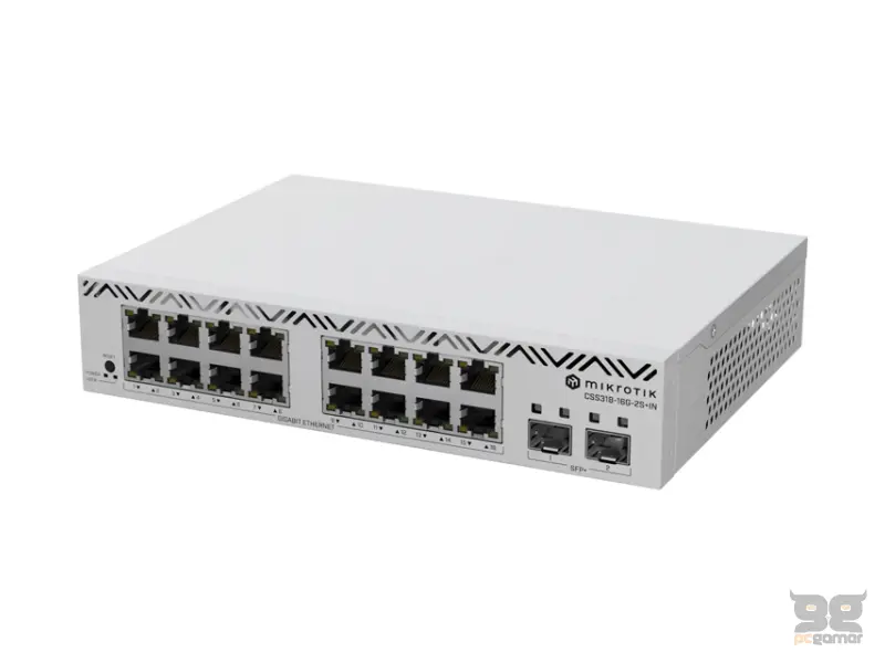 MIKROTIK CSS318-16G-2S+IN 16x GigE, 2xSFP switch 