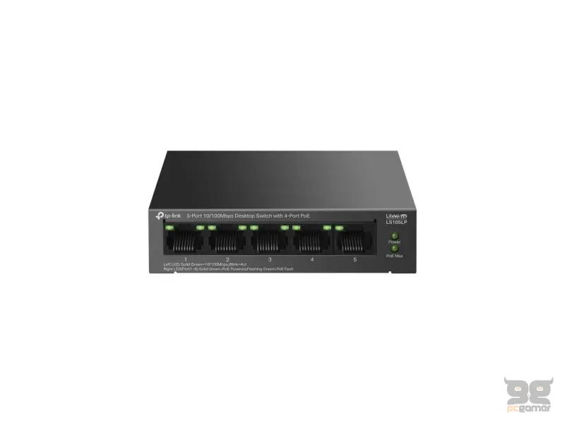 LS105LP PoE svič 5-port 10/100Mb/s