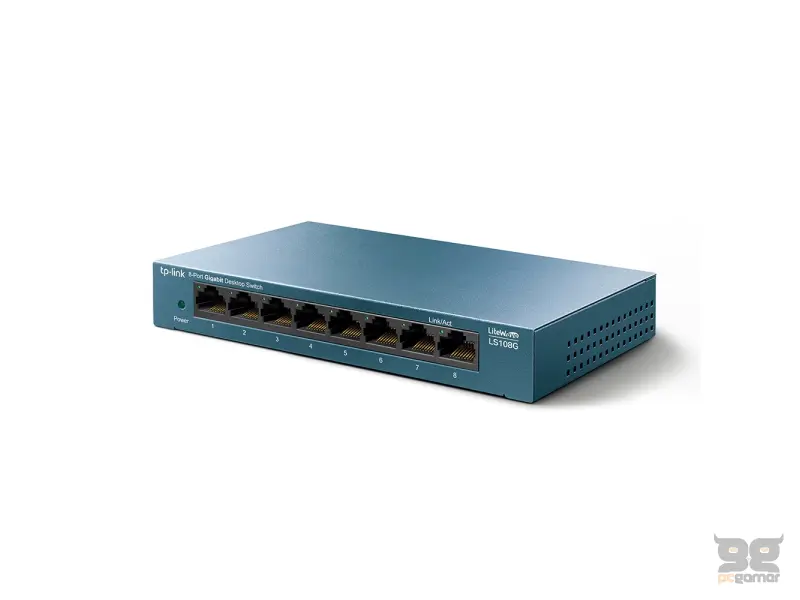 TP-LINK LS108G 8-Port Gigabit Desktop Network Switch, Metal Case