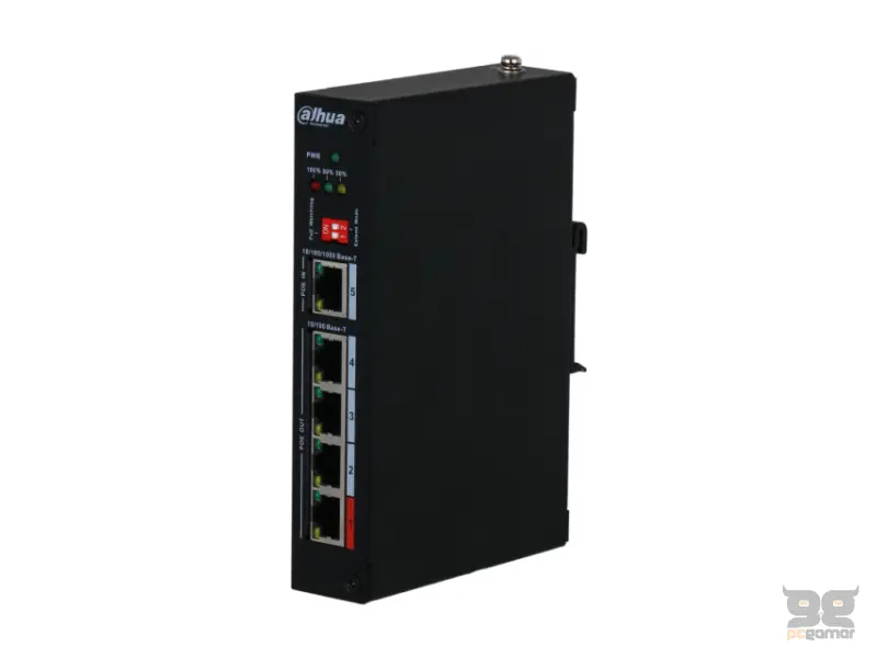 DAHUA PFT1500 5-Port PoE Extender with 4-Port PoE Out and 1-Port PoE In 