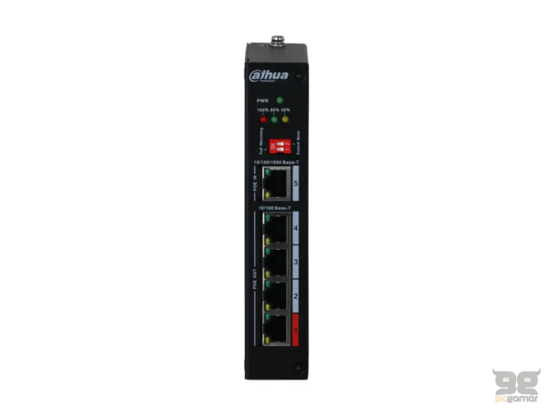 DAHUA PFT1500 5-Port PoE Extender with 4-Port PoE Out and 1-Port PoE In 