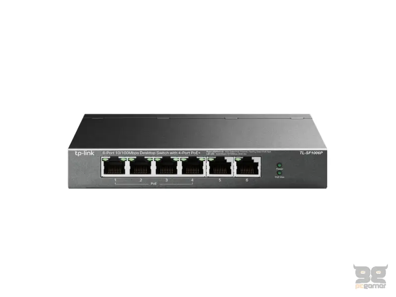 TP-LINK TL-SF1006P 6-Port 10/100Mbps Desktop PoE Switch with 4-Port PoE+