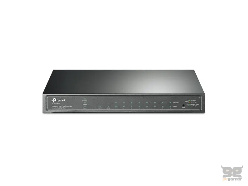 TP-LINK TL-SG2210P JetStream 10-Port Gigabit Smart Switch with 8-Port PoE+ 61 W