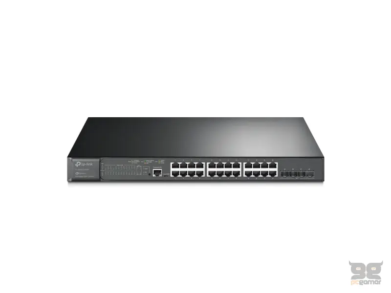 TP-LINK TL-SG3428XMP JetStream 24-Port Gigabit and 4-Port 10GE SFP+ L2+ Managed Switch 24-Port PoE+