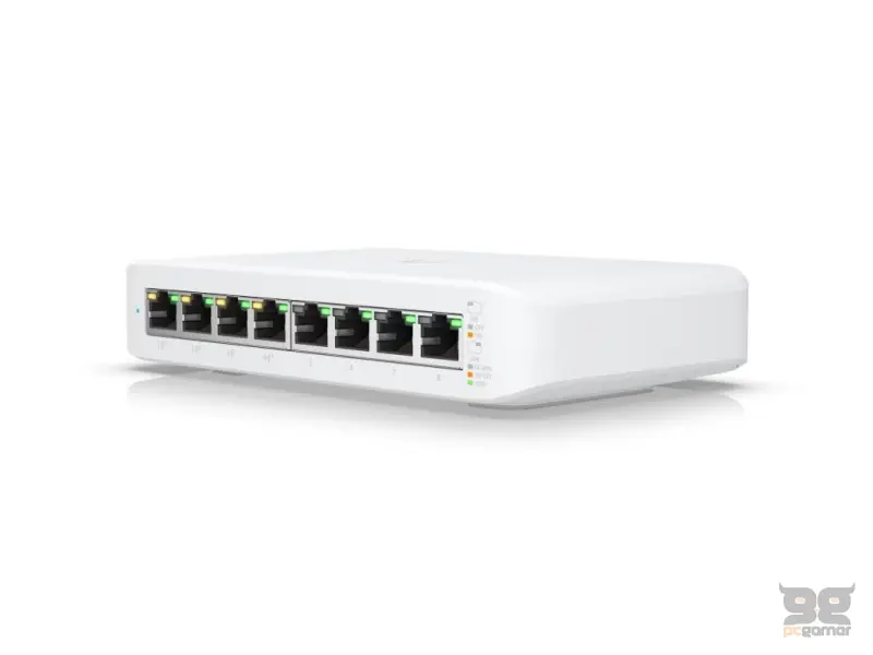 UBIQUITI UniFi Desktop Switch Lite 8 Port Gigabit with PoE, Layer 2, 52W total PoE supply