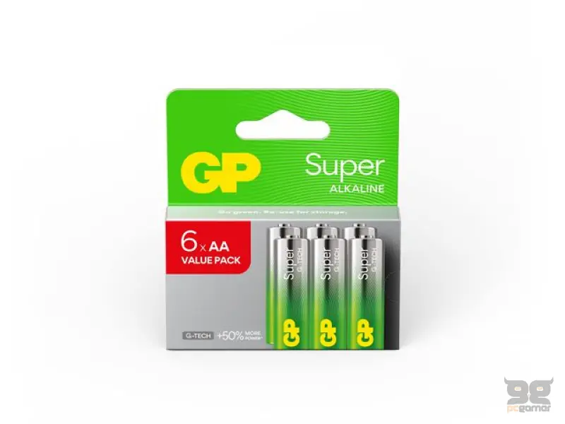 GP baterije LR6-SBV6 AA Super Alkaline