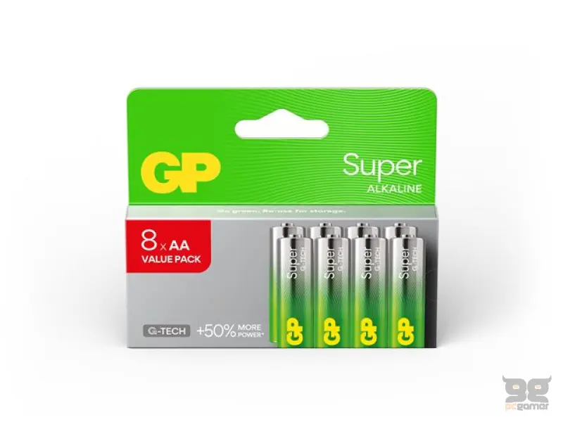 GP baterije LR6-SBV8 AA Super Alkaline