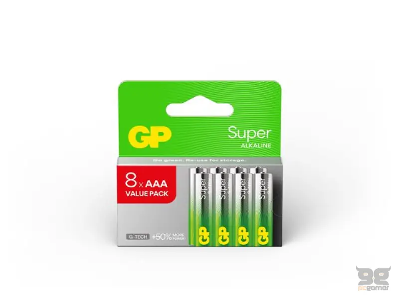 GP baterije LR03-SBV8 AAA Super Alkaline