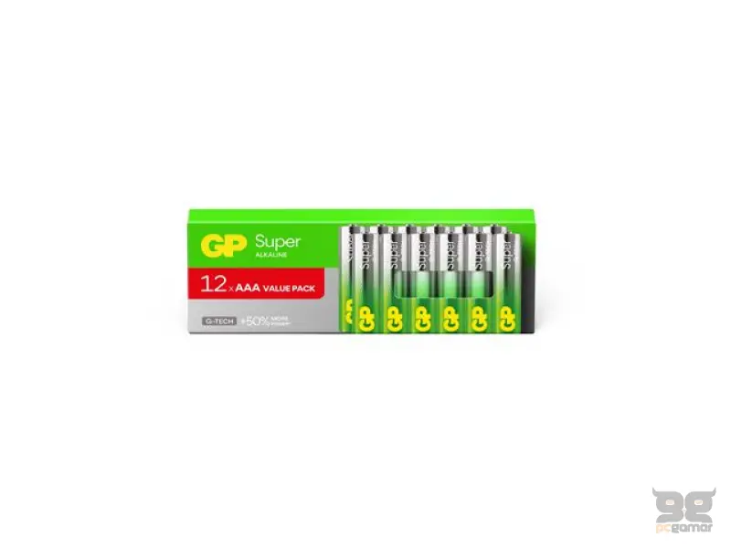GP baterije LR03-PAB12 AAA Super Alkaline