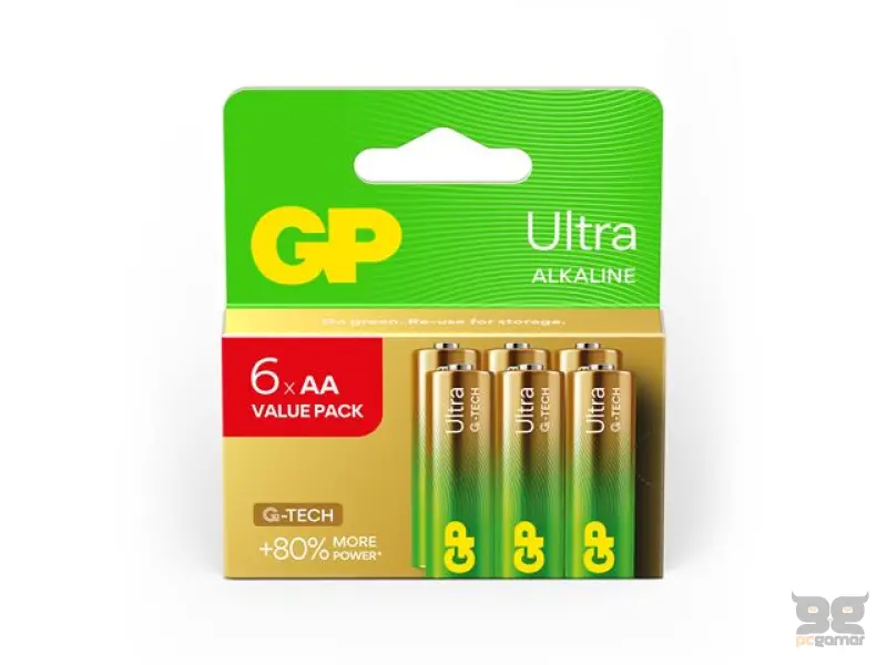 GP baterije LR6-SBV6 AA Ultra Alkaline