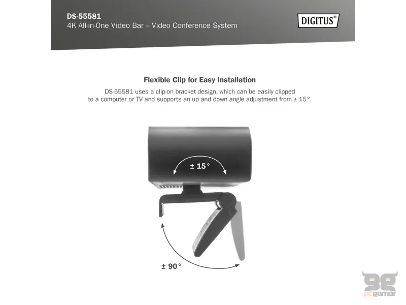 Digitus 4K All-In-One Video Bar Mini - Video conferencing system