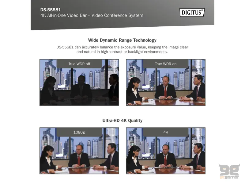 Digitus 4K All-In-One Video Bar Mini - Video conferencing system