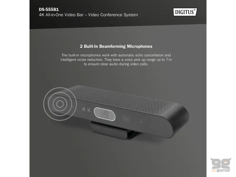 Digitus 4K All-In-One Video Bar Mini - Video conferencing system