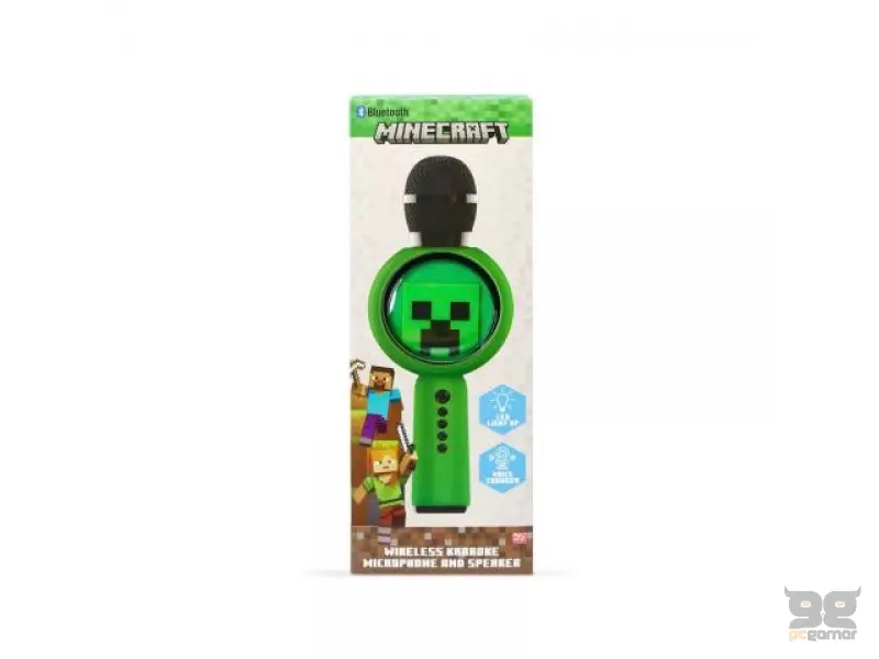 OTL PopSing LED KARAOKE MICROPHONE MINECRAFT CREEPER