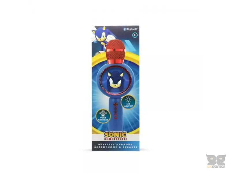 OTL PopSing LED KARAOKE MICROPHONE SONIC THE HEDGEHOG