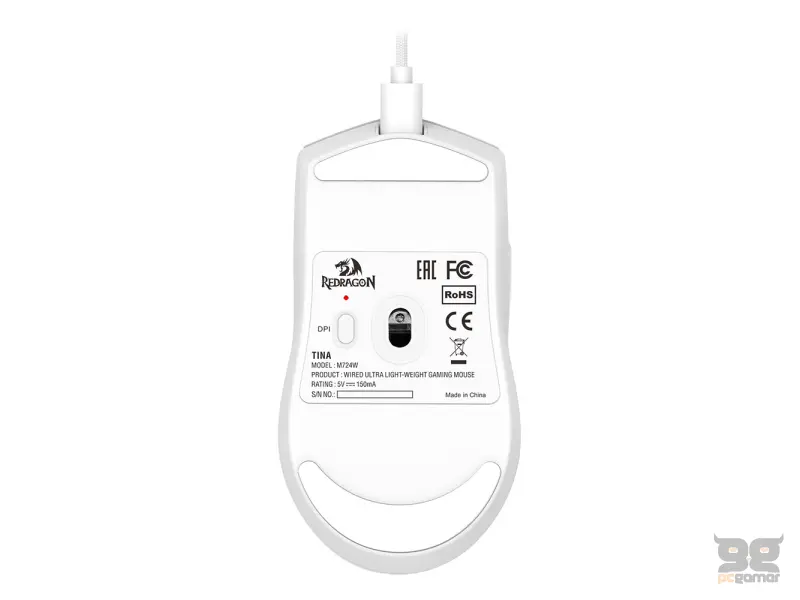 Redragon Miš gaming K1NG 1K Wired White