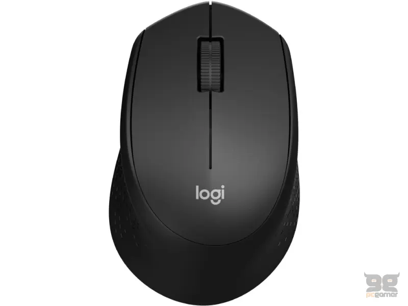 LOGITECH M330 Silent Plus Wireless Optical Mouse, 1000  DPI, 3 Buttons, 1x AA Battery, Black