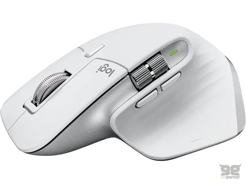 LOGITECH MX MASTER 3S Wireless Mouse,200-8000 DPI,7 buttons, 141 g,Rechargeable Li-Po battery,White