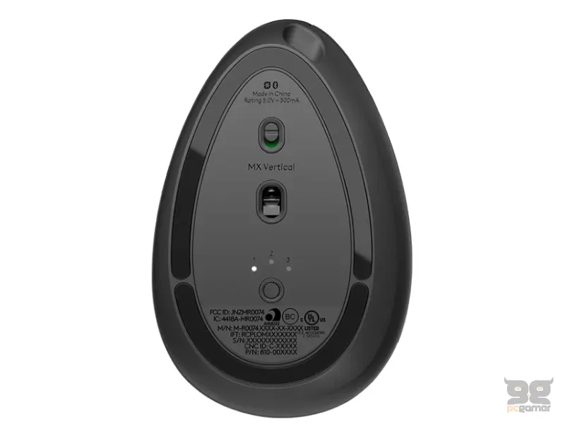 LOGITECH MX Vertical Advanced Ergonomic Wireless Graphite miš 