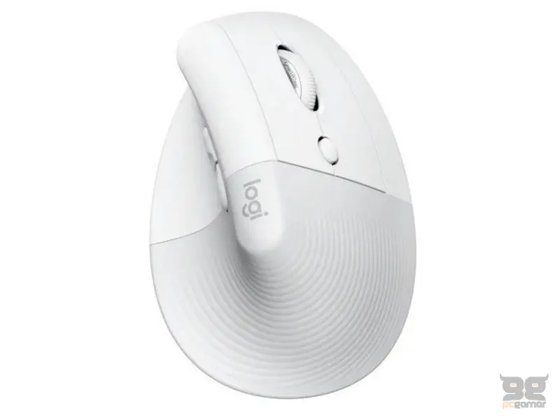LOGITECH Lift Vertical Ergonomic Wireless miš beli 