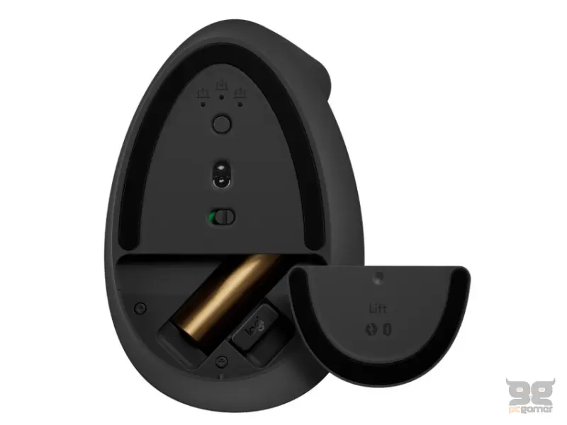 LOGITECH Lift Vertical Ergonomic Wireless crni miš 