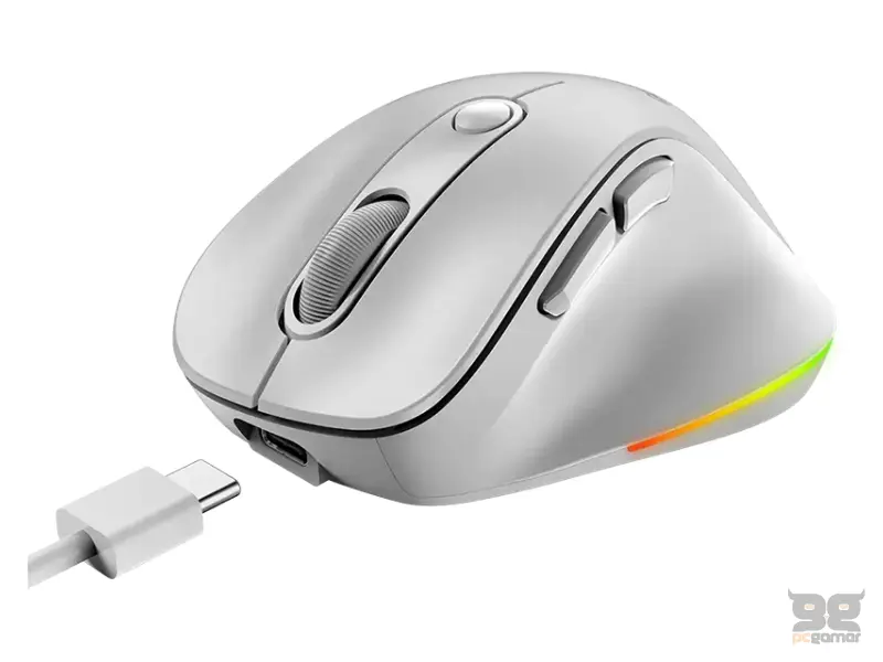 GENIUS Ergo 9000S Pro Pearl White USB Bežični beli miš 