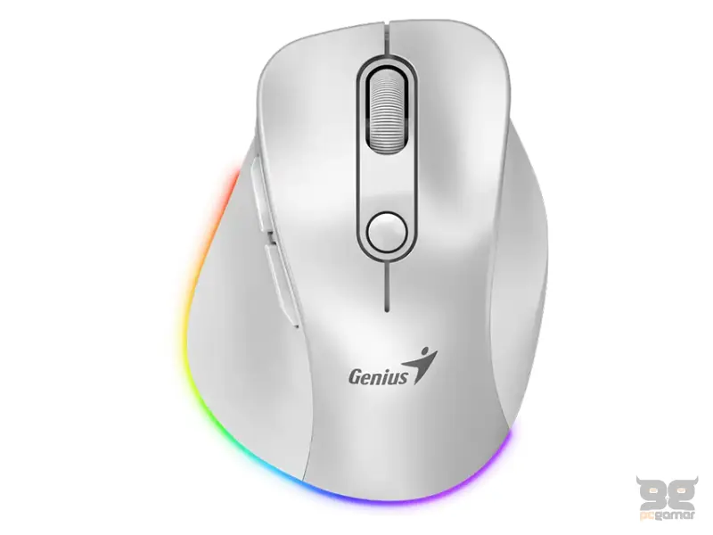 GENIUS Ergo 9000S Pro Pearl White USB Bežični beli miš 