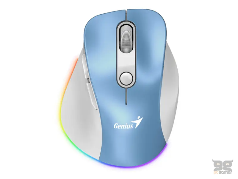 GENIUS Ergo 9000S Pro Light Blue USB Bežični plavi miš 