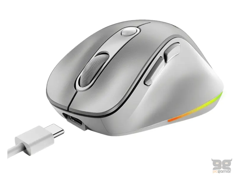 GENIUS Ergo 9000S Pro Silver USB Bežični sivi miš 