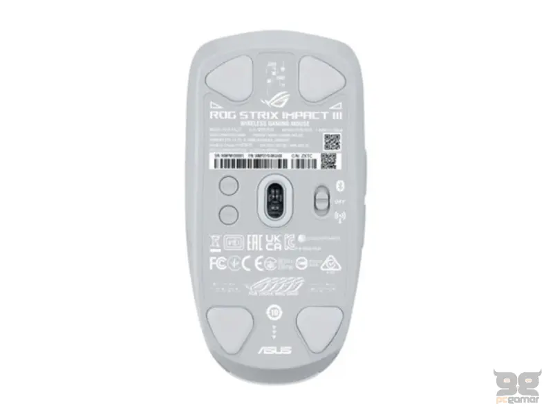 ASUS P520 ROG STRIX IMPACT III Wireless Gaming USB miš beli 