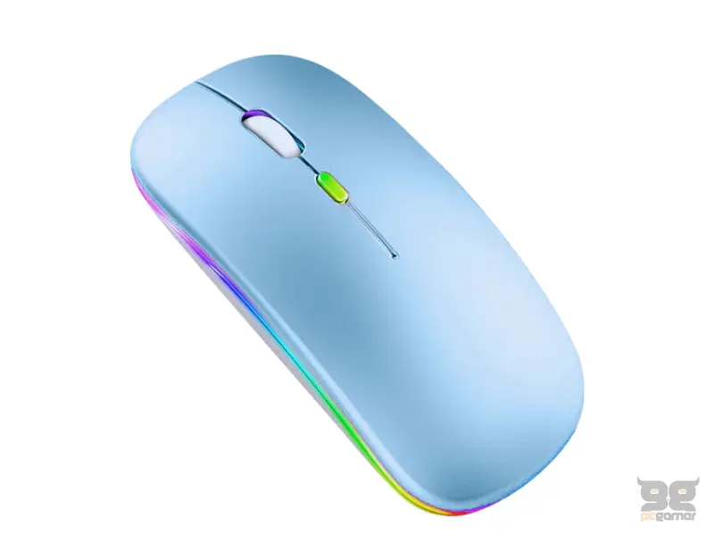 AOAS W07 Bežični RGB miš plavi 
