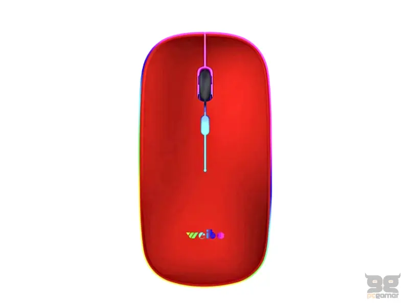 WEIBO RF-6800 Bežični RGB miš crveni 