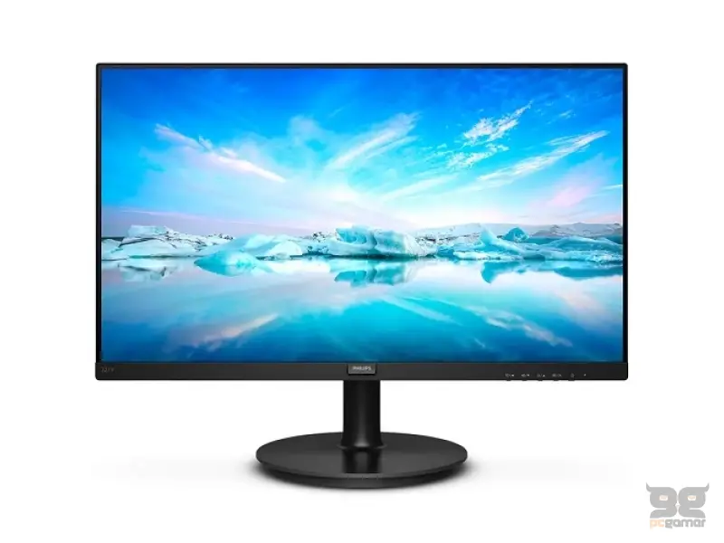 PHILIPS LED 221V8, Black, 21.5", 1920x1080, 75Hz 4000:1, 4 ms, VGA/HDMI