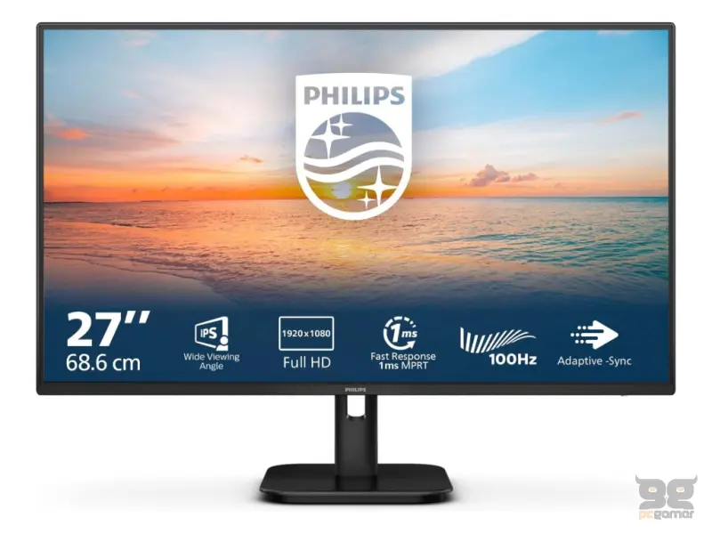 PHILIPS LED IPS Monitor 27E1N1100A, 27",1920x1080, 100Hz, 1300:1, 1 ms, VGA/HDMI, Zvučnici 2W x 2