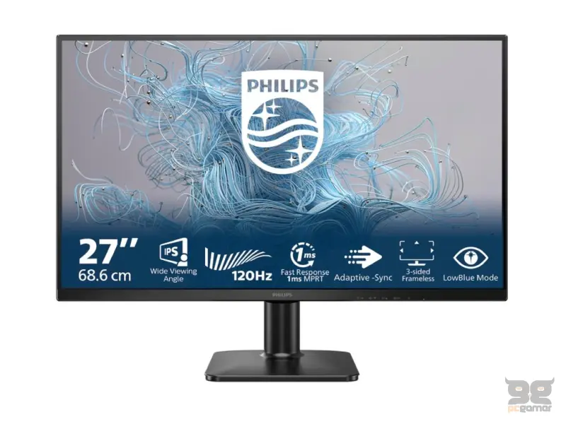 PHILIPS LED IPS Monitor 27E2N1110, 27", 1920x1080, 120Hz, 1500:1, 1 ms, VGA/HDMI, Anti-Glare, 3H