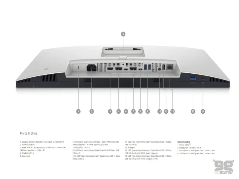 Dell UltraSharp 24 USB-C Hub U2424HE 23.8"/FHD/IPS/120Hz/5ms/DP/HDMI/USB/Height/Tilt/Swivel/Pivot