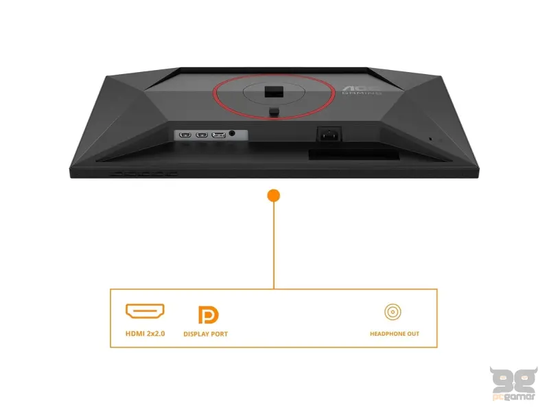 AOC Gaming IPS Monitor 24G4HA, 23.8", Full HD, 200Hz, 0.5 ms, 1000:1, HDMI*2/DP, HAS/PIVOT, 2W x 2