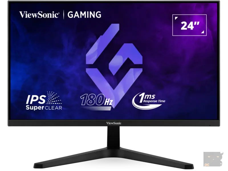 ViewSonic Monitor VX24G1-HD "24" 16:9 (23.8") 1920 x 1080 SuperClear® IPS, 180Hz, 1ms MPRT, Variable Refresh Rate, 2 HDMI, DisplayPort, HDR10