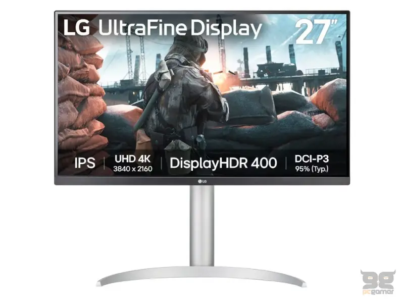 LG LED 4K IPS Monitor 27UP650K-W, 27",3840x2160, 1200:1,5 ms,HDMI*2/DP*1, HDR10, Pivot, Height, Tilt