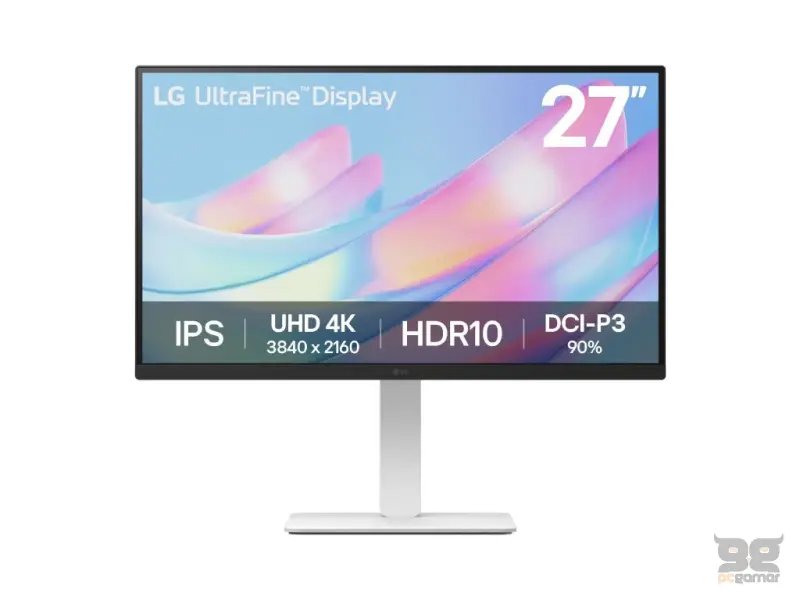 LG UltraFine 4K IPS Monitor 27US550-W, 27", 4K UHD 3840 x 2160, 5 ms, HDR10, HDMI*2/DP, Pivot/HAS