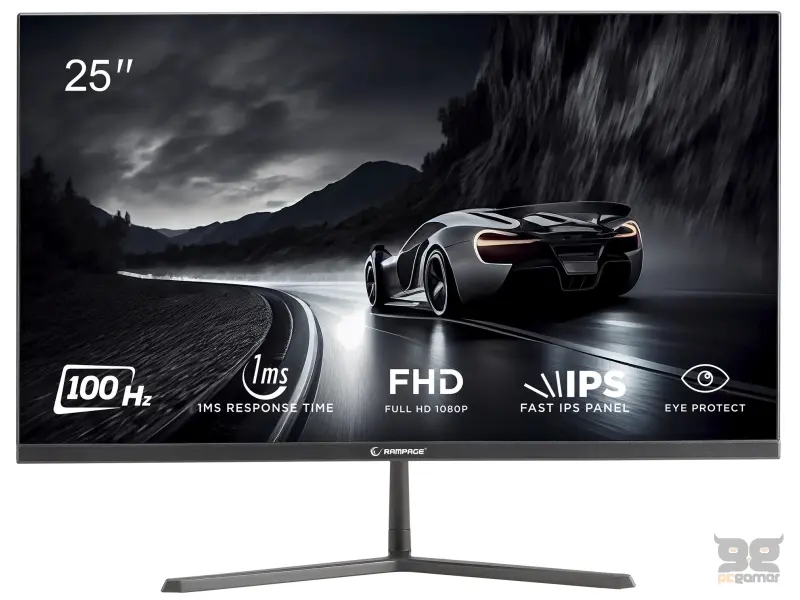 Rampage Monitor RM25R100 Flat Gaming Monitor