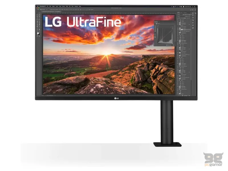 LG IPS Monitor 32UN880K-B 32" with ERGO Stand, 4K 3840 x 2160, 1000:1, 5 ms, HDMI*2/DP/USB*2, USB-C