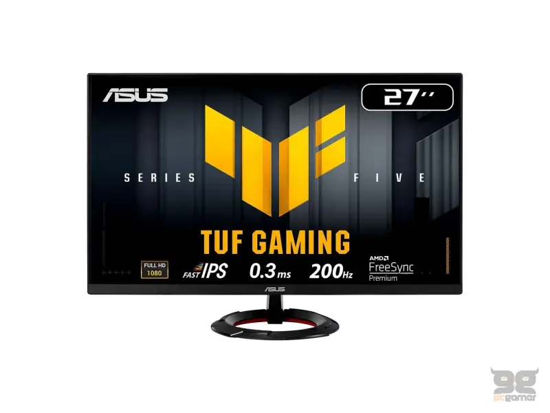 ASUS TUF Gaming IPS Monitor VG279Q5R 27", Full HD, 200Hz, 0.3ms, Speaker 2Wx2, DP/HDMI*2, 75x75